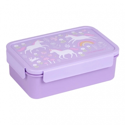 Fiambrera para alimentos Bento Unicornios