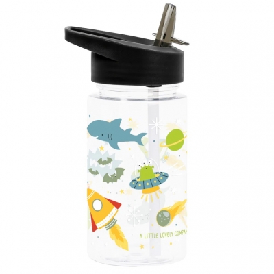 Botella infantil con caña Galaxy