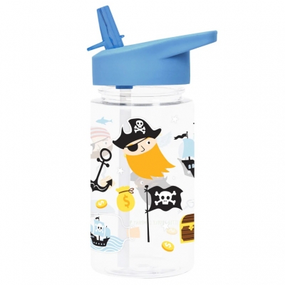 Botella infantil con caña Piratas