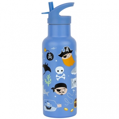 Botella de acero térmica 500ml. Piratas