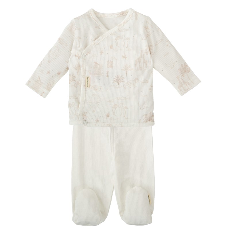 JP141910 Conjunto de jubón y polaina Noe 1-3 meses - Imagen 1