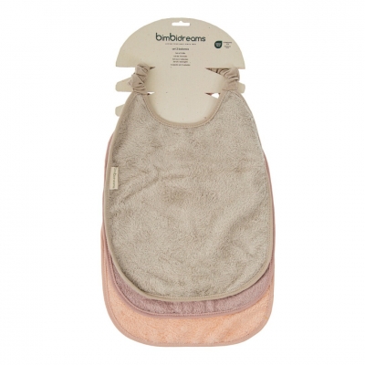 Pack 3 baberos Guardería Basics rosa