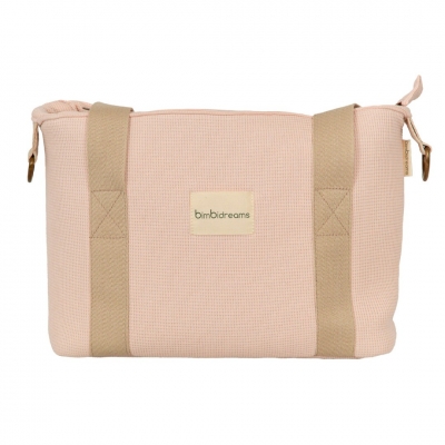 Bolso Crossbody con cambiador Waffle Rosa