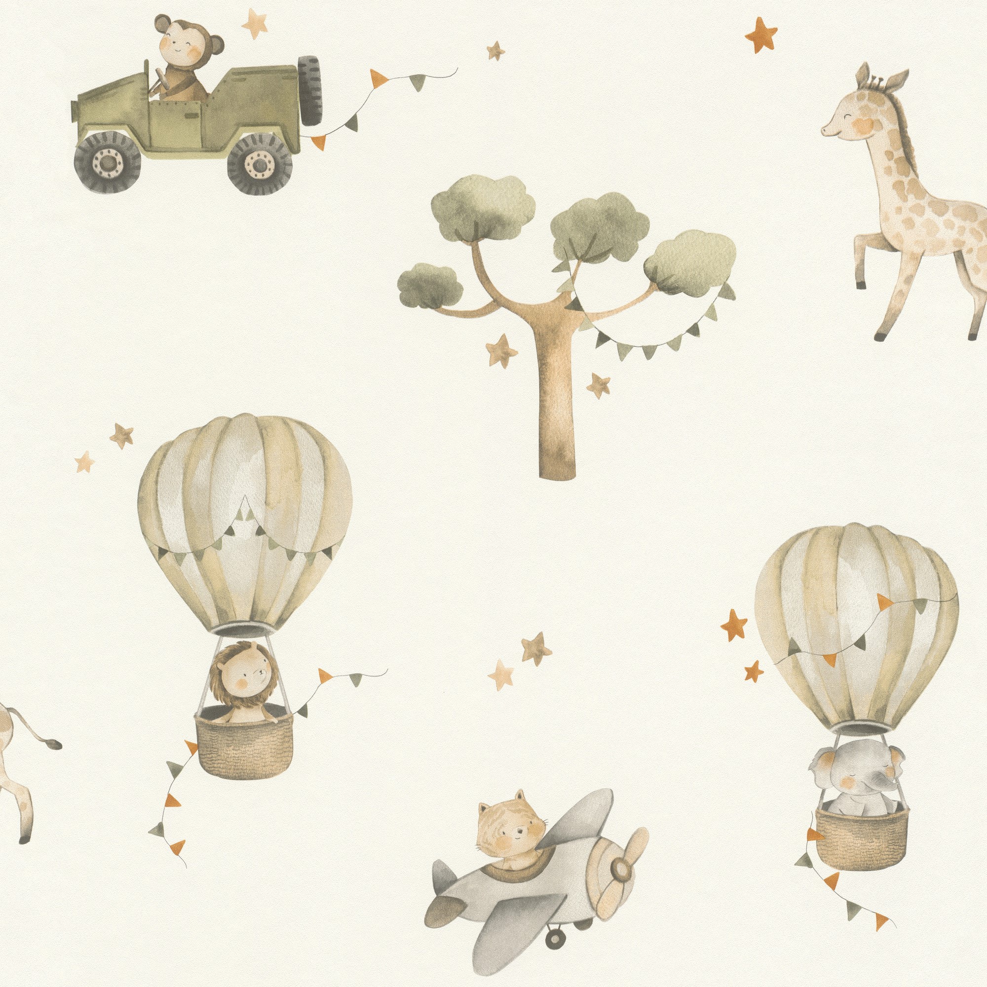 011 BAM Papel pintado safari aventura - Imagen 1