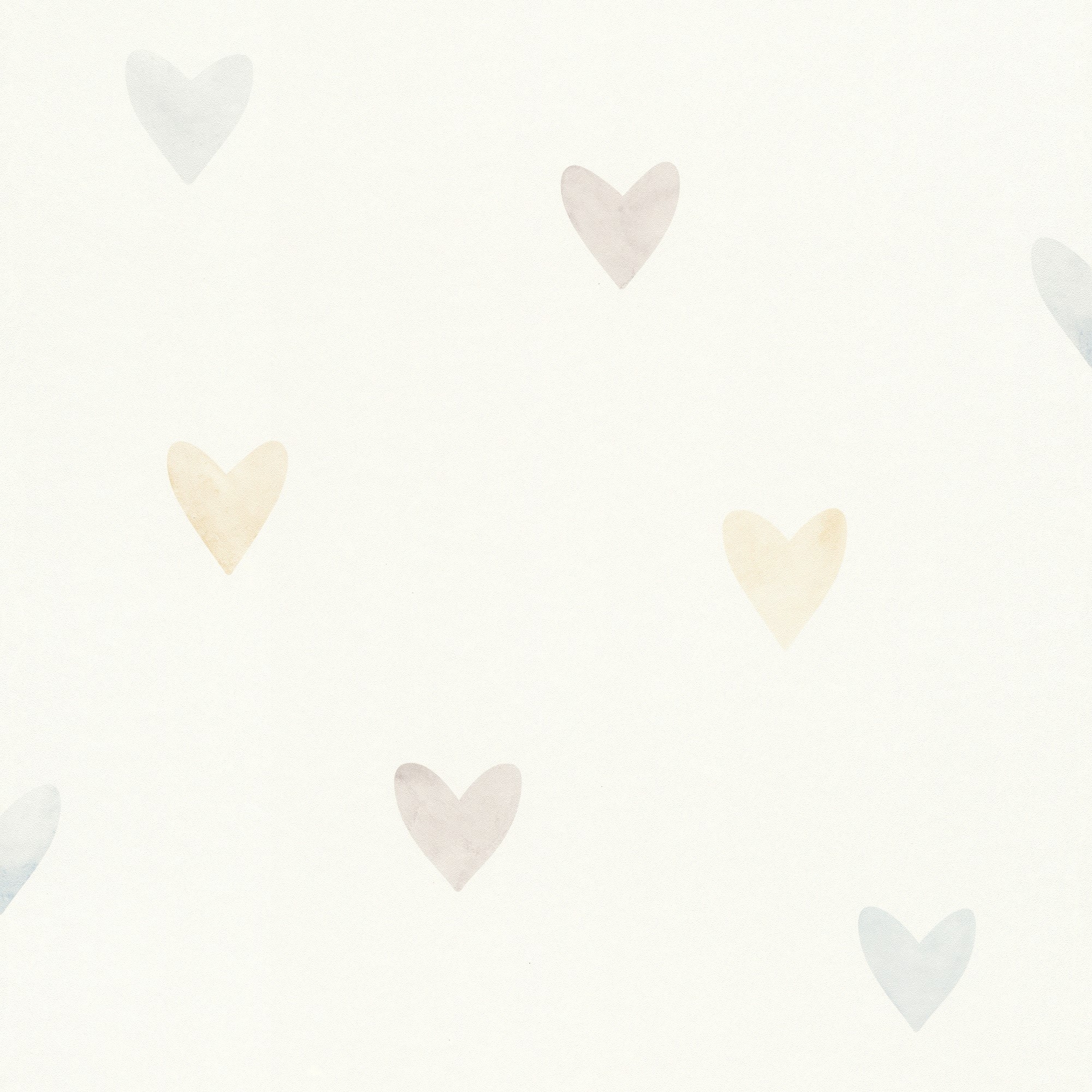 026 BAM Papel pintado corazones pastel azul - Imagen 1