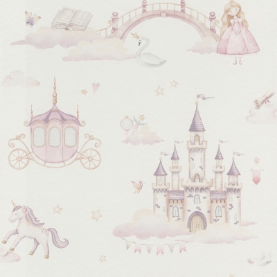 Papel pintado castillo de princesa