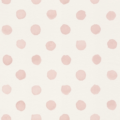 Papel pintado lunares rosa