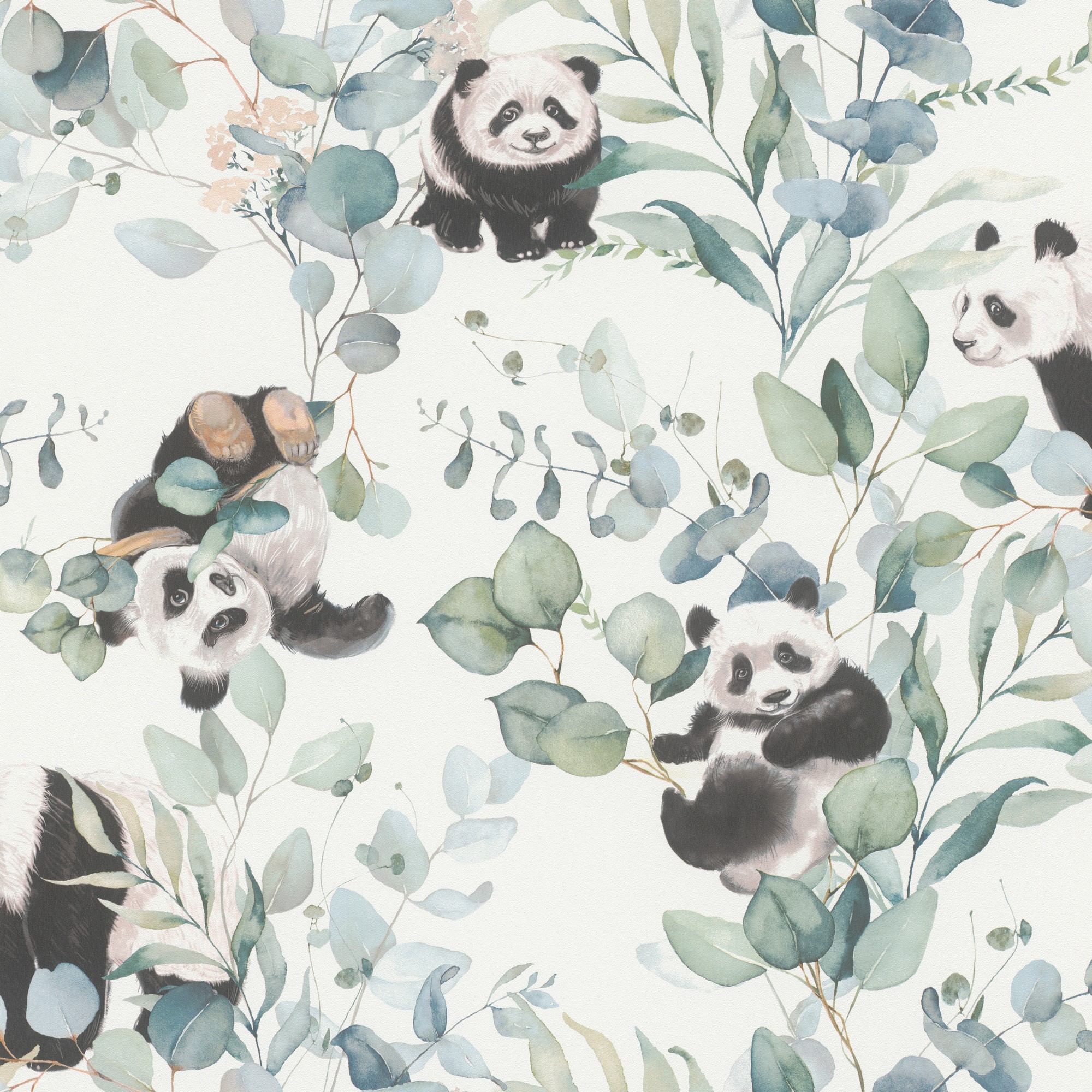 049 BAM Papel pintado pandas y eucalipto - Imagen 1