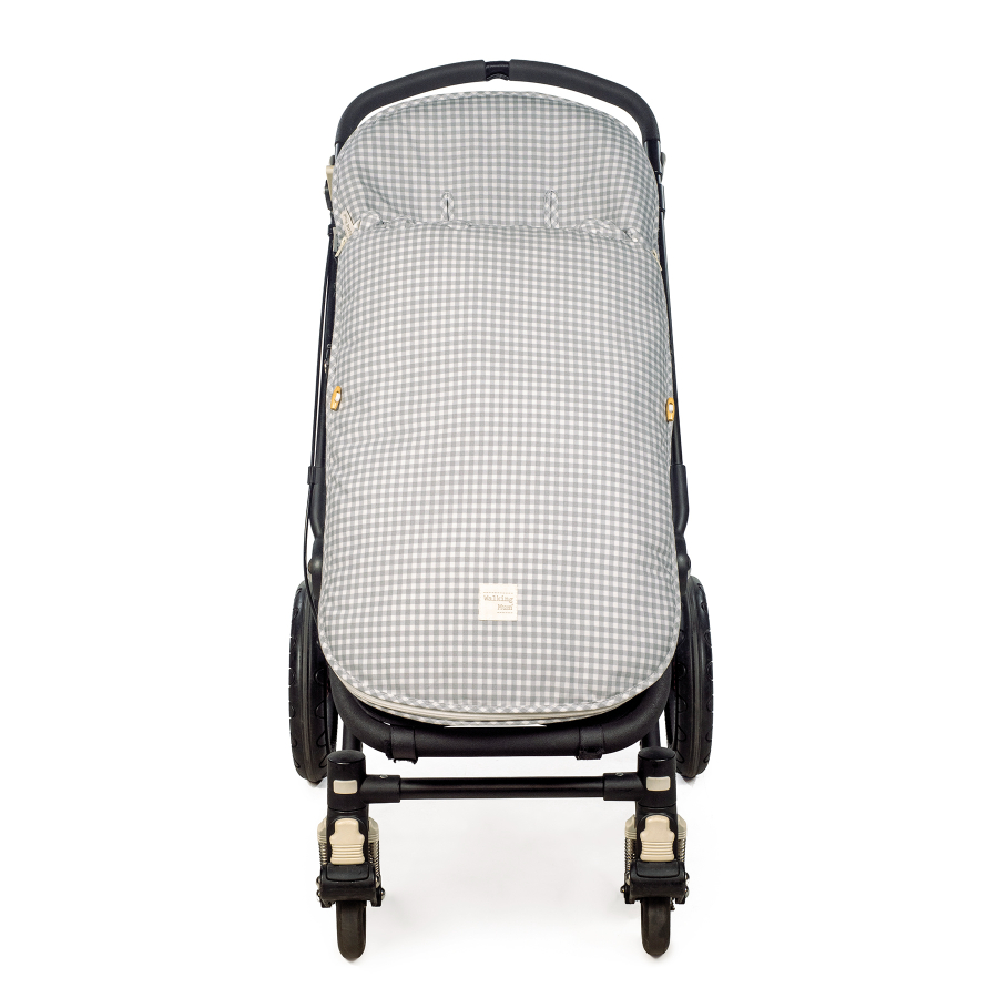 1120800588_a Saco para Silla Entretiempo I love vichy cuadro gris - Imagen 1