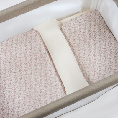 Edredón+bajera+almohada minicuna 90x50cm Gala cerise
