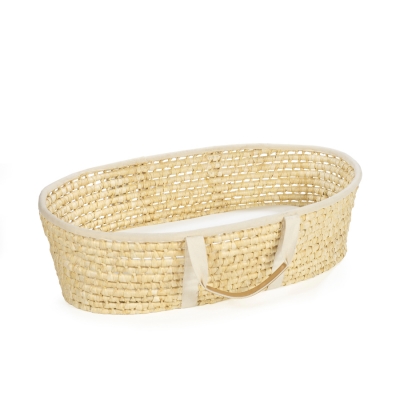 Moisés de mimbre natural con colchón