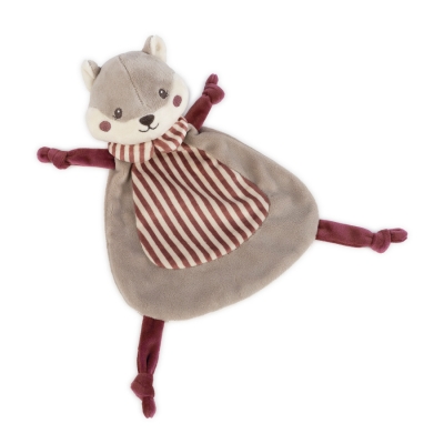 Doudou ardilla Cherry rayas