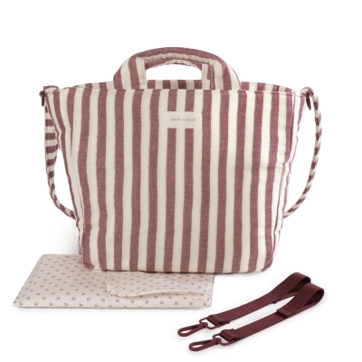 Bolso canastilla Cherry rayas