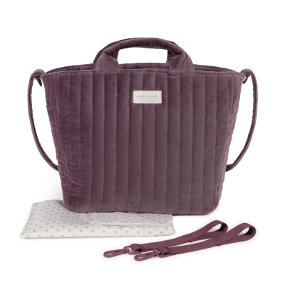 Bolso canastilla Cherry velvet