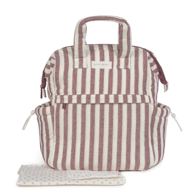 Mochila de paseo Cherry rayas