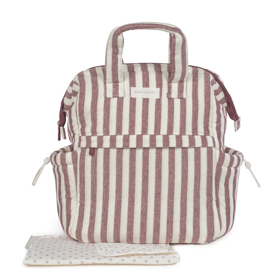 1120900530_a Mochila de paseo Cherry rayas - Imagen 1