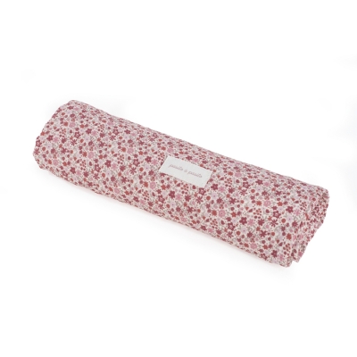 Set de Sábana bajera ajustable para capazo + muselina Cherry flores