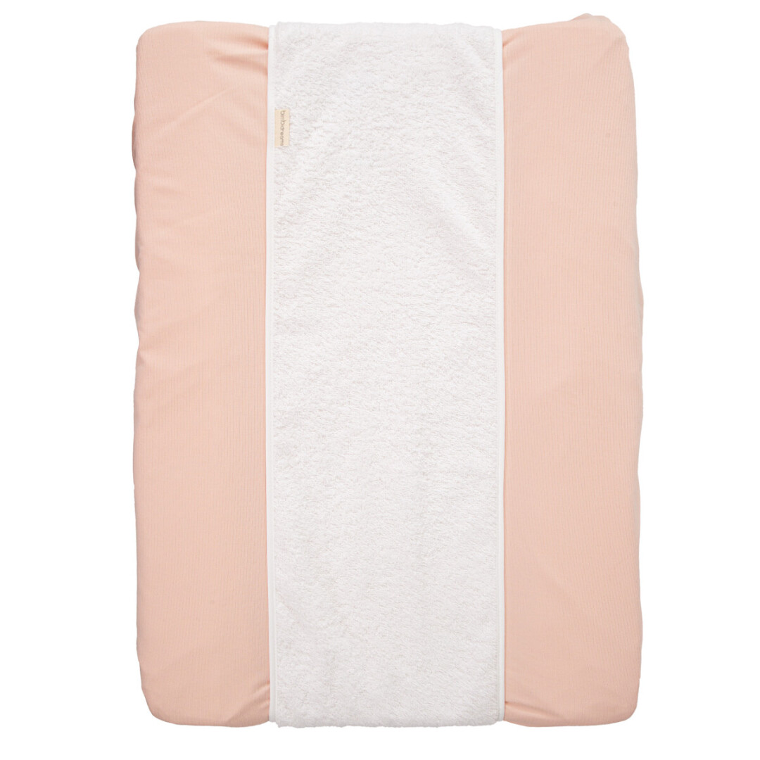 54FU00000616 Funda para cambiador con rizo central rosa - Imagen 1