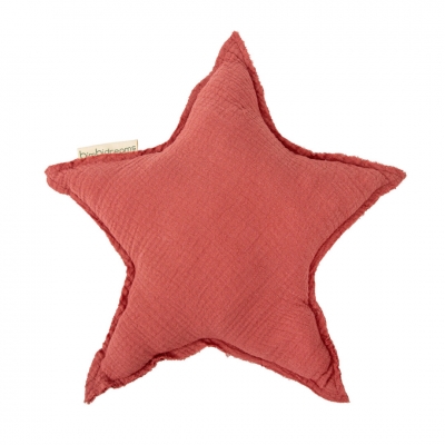 Cojín decorativo 40x40 estrella terracota