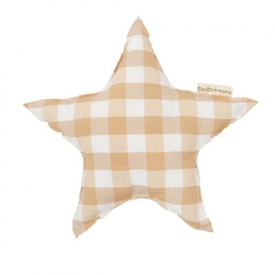 Cojín decorativo 40x40 estrella vichy