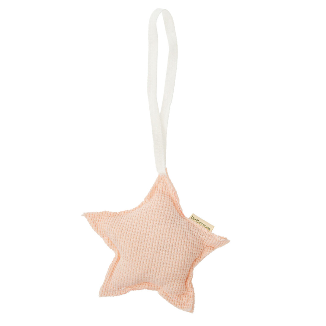 54FU00001008 Colgador decorativo sonajero waffle rosa - Imagen 1