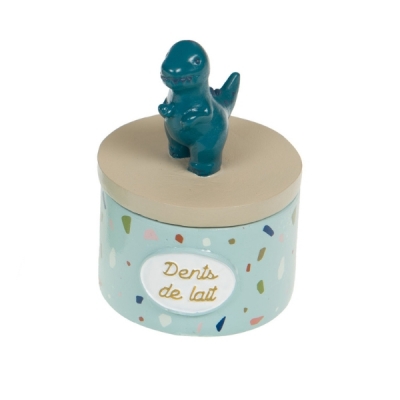 Cajita para dientes de leche Dino verde