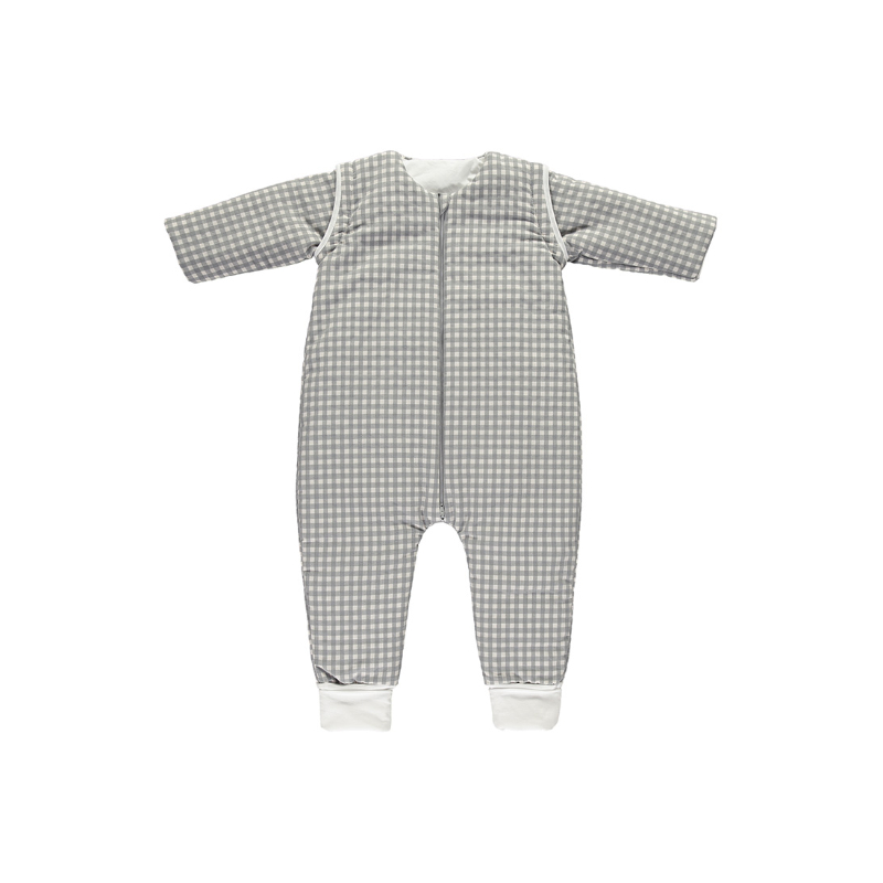 E2836250 Saco para dormir con pies 80cm Checks Gris TOG 2.5 - Imagen 1