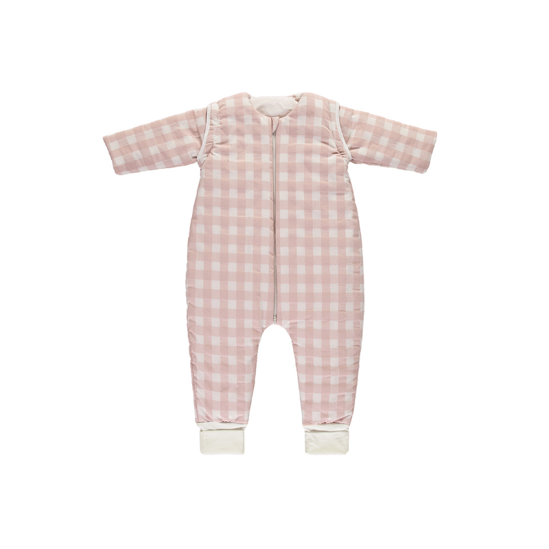 E2836270 Saco para dormir con pies 80cm Checks Rosa TOG 2.5 - Imagen 1