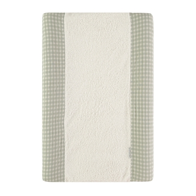 Funda para cambiador de 70cm. Checks Verde