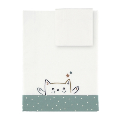 Juego de sábanas 60x120cm Happy cats