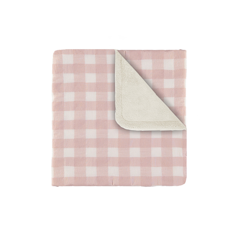 E5036270 Manta 75x110cm Checks Rosa - Imagen 1