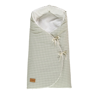 Saco para capazo Mimo Checks Verde