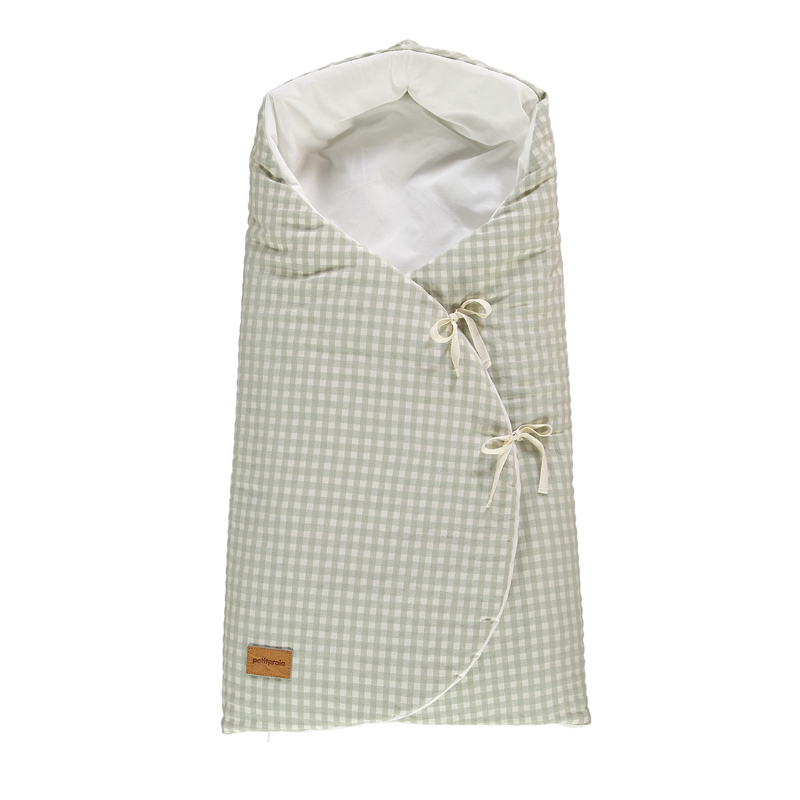 E6236240 Saco para capazo Mimo Checks Verde - Imagen 1