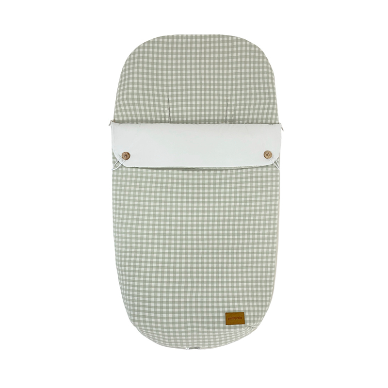 E6736240 Saco de invierno para silla Checks Verde - Imagen 1