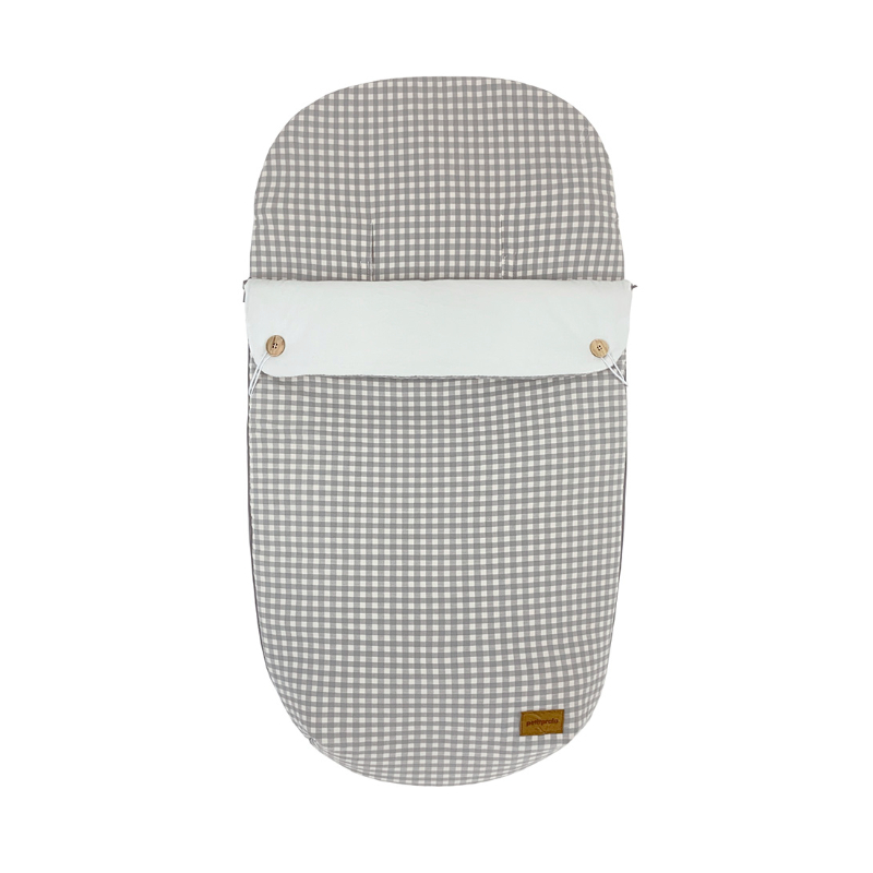 E6736250 Saco de invierno para silla Checks Gris - Imagen 1