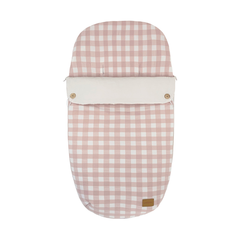 E6736270 Saco de invierno para silla Checks Rosa - Imagen 1