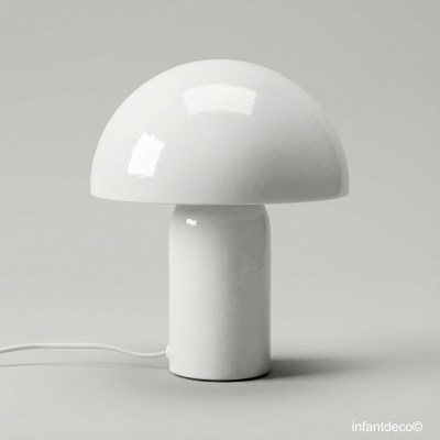 Lámpara de noche infantil Mushroom Blanco