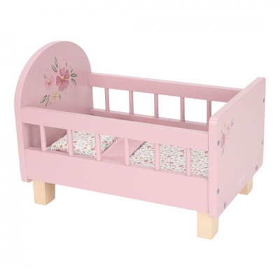 Cunita de madera con textil