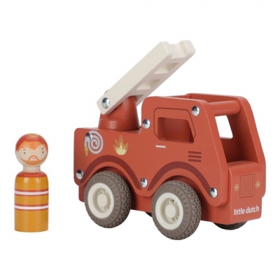 Camión de bomberos de madera