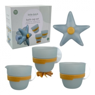 Set de tazas y estrella para el baño