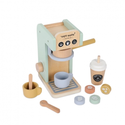 Set de cafetera de madera