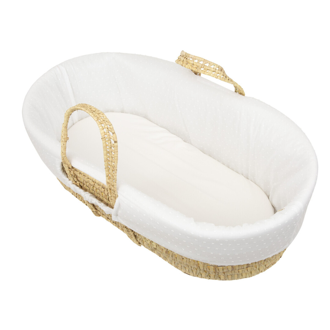 54FU00001370 Funda interior para capazo plumeti blanco - Imagen 1