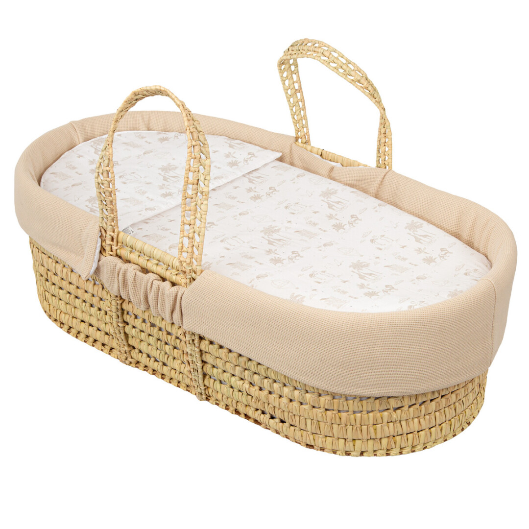 54FU00001375 Funda interior para capazo waffle lino - Imagen 1