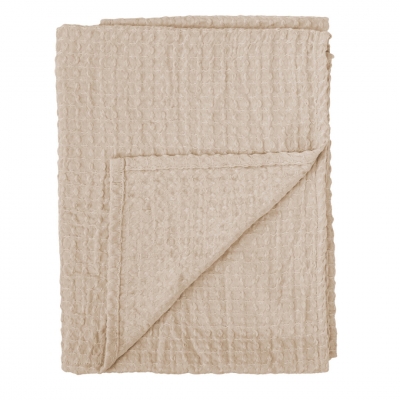 Manta Waffle gris beige