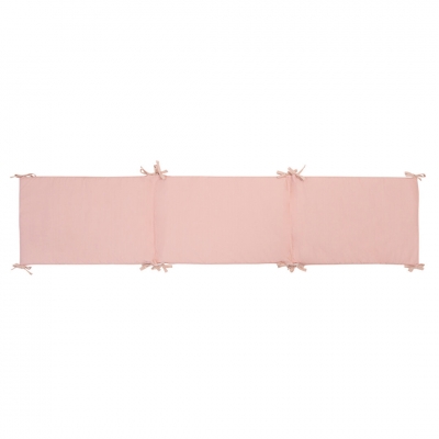 Protector de cuna desenfundable rosa