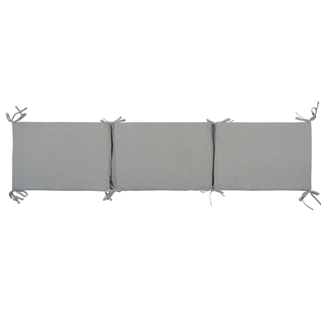 54FU00002697 Protector de cuna desenfundable gris - Imagen 1