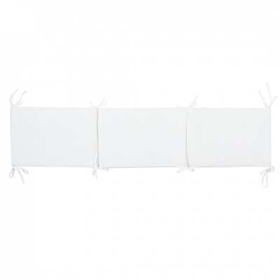 Protector de cuna desenfundable blanco