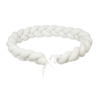 Protector de cuna trenza Basics blanco