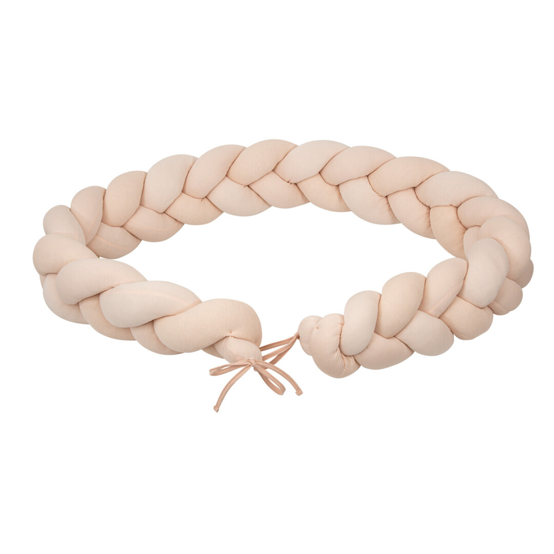 54FU00002761 Protector de cuna trenza Basics rosa - Imagen 1