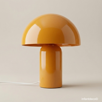 Lámpara de noche infantil Mushroom Mostaza